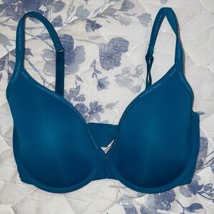 Victoria's Secret dark teal Blue Bra